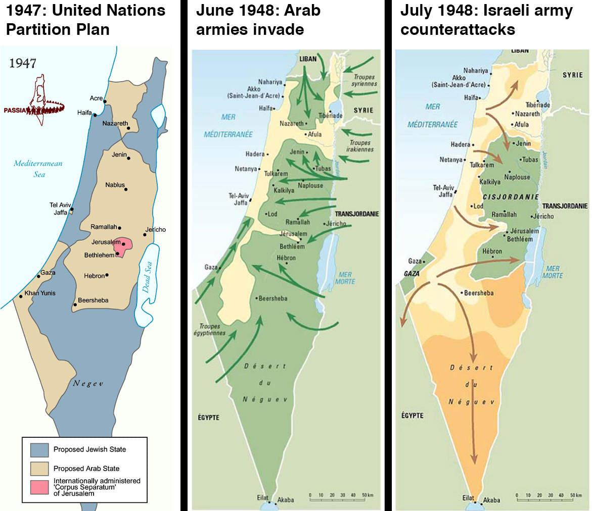 خريطة فلسطين قبل الاحتلال