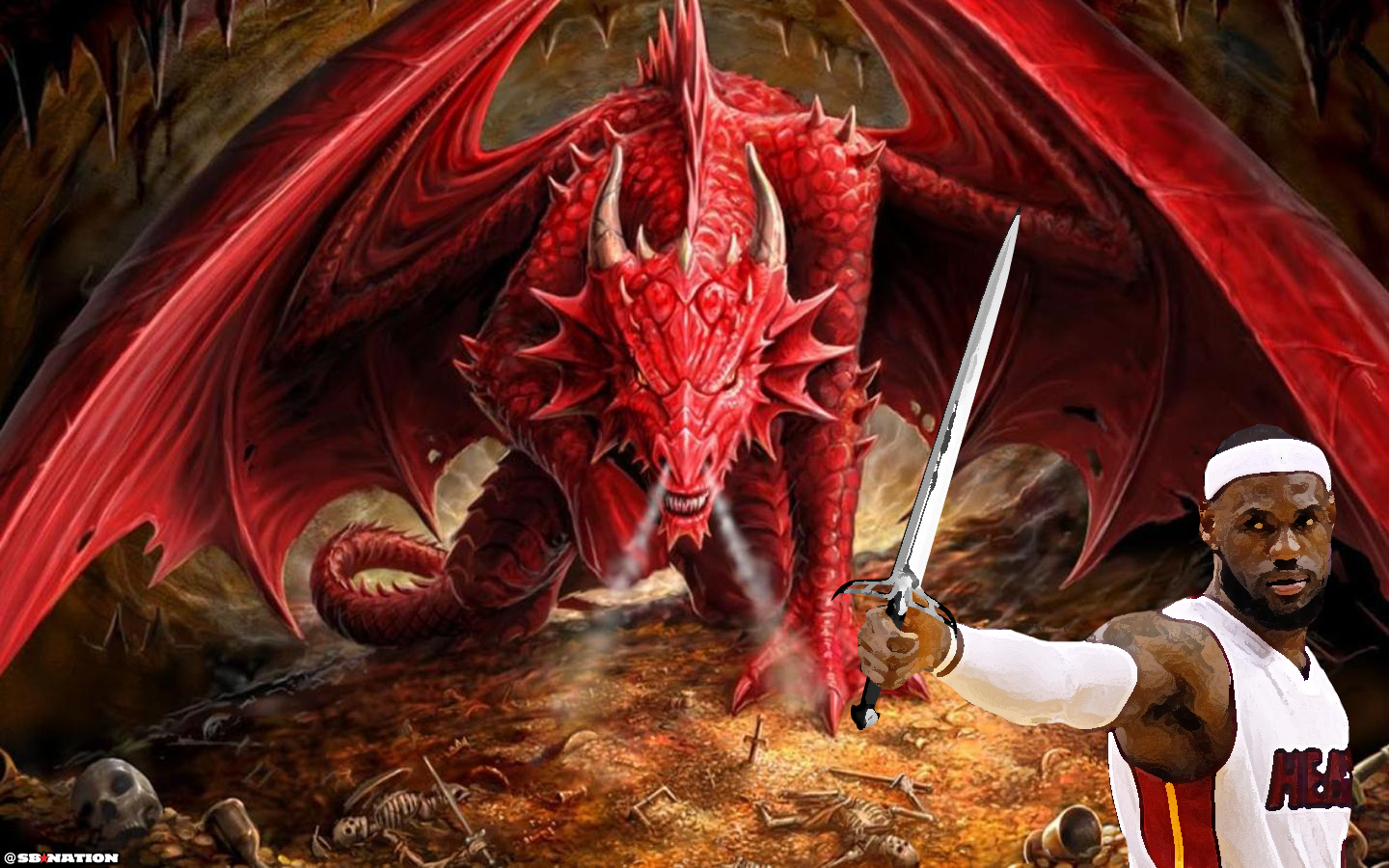 Lebron_fights_a_dragon