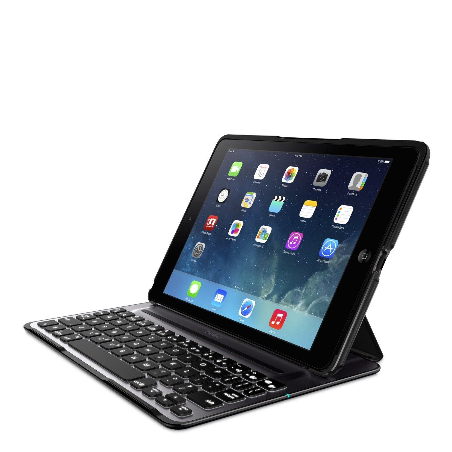 iPad Keyboard Case for 5th Gen iPad Mini TechCode Bluetooth Keyboard Stand 7 Colour Backlit Slim Cover Wireless Keyboard Case Cover with Auto Sleep/Wake for 7.9 iPad Mini 5 Gold 