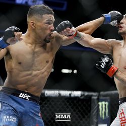 Kevin Lee connects at UFC 216.