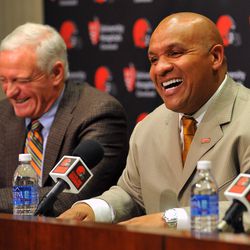 <strong>January 2016:</strong> More good news for the Browns: They were able to hire Hue Jackson as their next head coach. Jackson was considered a top coaching candidate, so for the Browns to convince him to join their unique front office structure provided a little bit of validation to the analytical approach the club was taking.