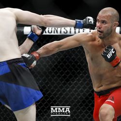 Chad Laprise hits Brian Camozzi with another shot at UFC 213.