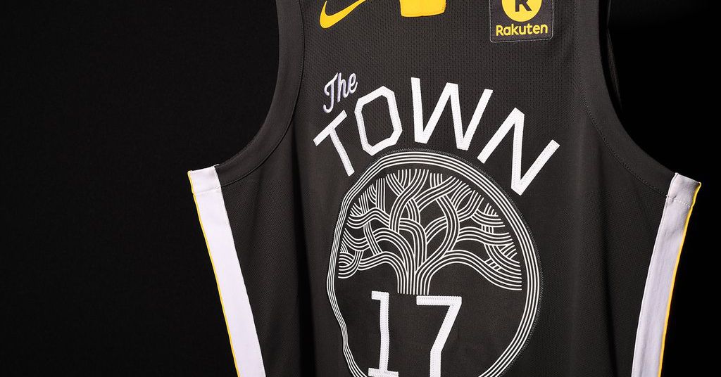 warriors black and gold jersey