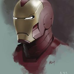 RYAN MEINERDING Head nos.1–4 / Concept art for Iron Man 3 2013<br> © 2017 MARVEL <br> <br> <br> <br> 