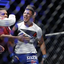 Drakkar Klose has to be held back after TUF 25 FInale win.