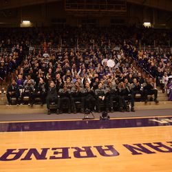 The Northwestern men’s basketball team was all smiles as it was introduced to the nation on CBS.
