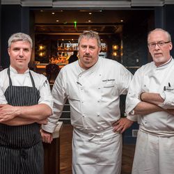 Siren executive chef John Critchley, and chefs/co-founders Robert Wiedmaier and Brian McBride.