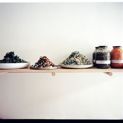 Salads, artfully arranged