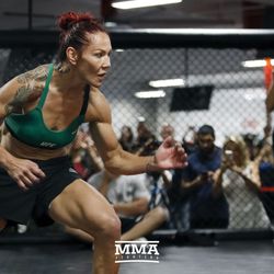 Cris Cyborg shows off her grappling.