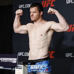 CB Dollaway makes weight at the TUF 25 Finale official weigh-ins at MGM Conference Center.
