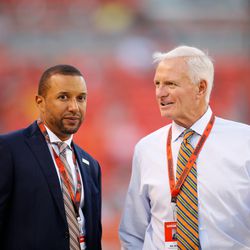 <strong>January 2016:</strong> In a surprising move, a relatively unknown internal candidate, Sashi Brown, was quickly named Executive VP of Football Operations. It was also announced that Jed Hughes of Korn Ferry was being brought in to help conduct the search for a head coach and GM (later changed to VP of Player Personnel).