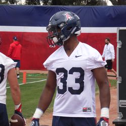 Nathan Tilford takes part in first ever team practice at Arizona
