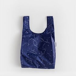 Baggu <a href="https://omoionline.com/collections/stocking-stuffers/products/little-everyday-tote-navy-constellation">Little Everyday Tote</a>, $7