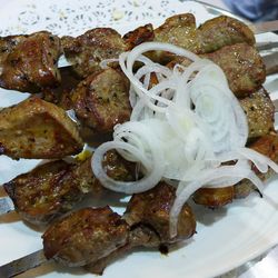 Lamb Heart Kebabs at Cheburechnaya 