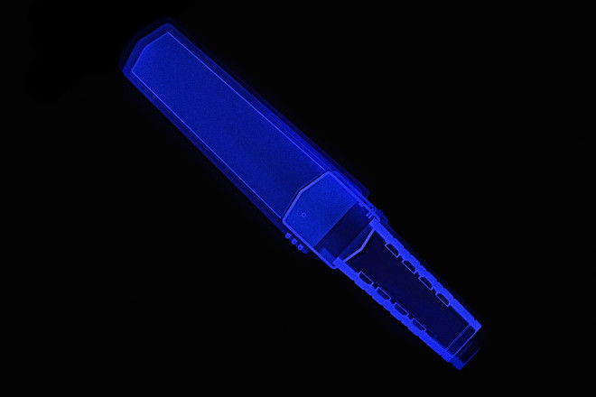 A stylized x-ray illustration of a scanning wand