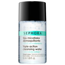 Sephora Collection <a href="http://www.sephora.com/triple-action-cleansing-water-P297132?skuId=1438241&icid2=travel_size_skincare_us_sku_grid:p297132">Triple Action Cleansing Water</a>, $6