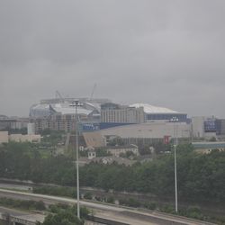 A view of the stadiums from one of the apartments.