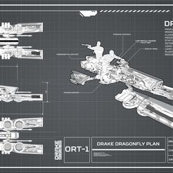 The Drake Dragonfly blueprint.