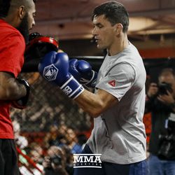Demian Maia shows off his striking.
