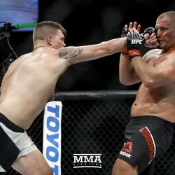 Chase Sherman hits Damian Grabowski in the face at UFC on FOX 25.
