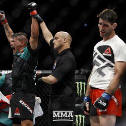 Jack Marshman edges out Ryan Janes at UFC Fight Night 113 on Sunday at the The SSE Hydro in Glasgow, Scotland.