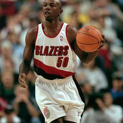 Greg Anthony looking sharp in the 1990s home uniform.