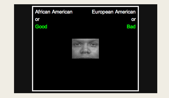 An image from an implicit bias test at Project Implicit