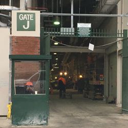 Gate J area, a peek inside