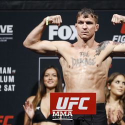 Darren Elkins poses at UFC on FOX 25 weigh-ins.