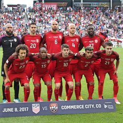 The starting XI for the United States.