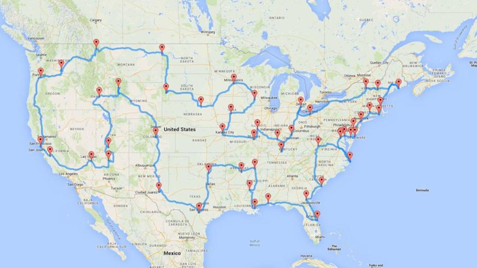 The Ultimate U.S. Road Trip, According to a Data Scientist Curbed