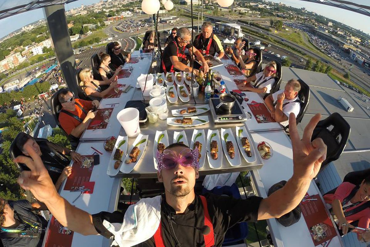 This Montreal Company Wants to Serve You Dinner in the Sky - Eater Montreal