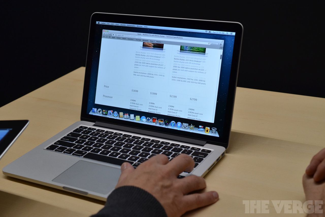 13-inch MacBook Pro with Retina display hands-on | The Verge
