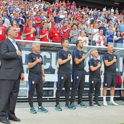 Bruce Arena and the coaching staff.