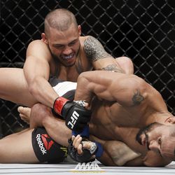 Deiveson Figueiredo looks for the finish at UFC 212.