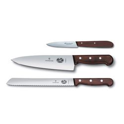 Handsome knives that actually work: Victorinox <a href="https://www.victorinox.com/us/en/Products/Cutlery/Knife-Sets-and-Blocks/3-Piece-Rosewood-Flat-Set/p/5.2060.20R.3US3">3-Piece Rosewood Flat Set</a> ($144)