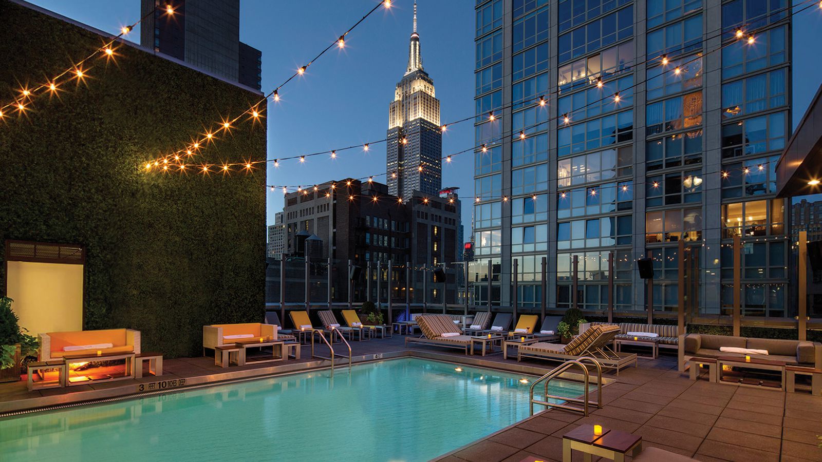 The best NYC hotels with rooftop and indoor pools 