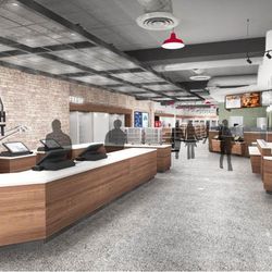 Renderings of the Wawa scheduled to open later this year in downtown D.C. <br>