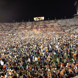 Charging the field after the Kick Six