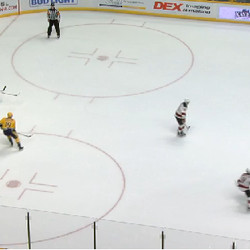 Screen #6 - 12/3 - Roman Josi fires a long shot into traffic.  Taylor Hall is in the way in the high slot; Kyle Quincey and Colin Wilson are right in front of Keith Kinkaid.