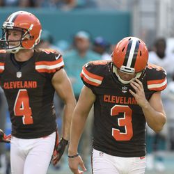 <strong>September 2016:</strong> In Week 3, just-signed-off-the-street kicker Cody Parkey missed three field goals, including one that would have won it in regulation. The Dolphins took advantage with a touchdown-scoring drive in overtime to come out on top 30-24, sending Cleveland to 0-3.<br>