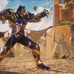 Black Panther’s premium costume in <em>Marvel vs. Capcom: Infinite</em>