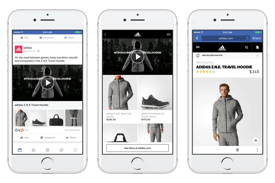 Facebook tiene un nuevo tipo de anuncio de video destinado a fomentar compras