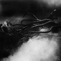 The <a href="http://lucasmuseum.org/collection/category/visual-effects#"><em>20,000 Leagues Under the Sea</em></a><em> </em><a href="http://lucasmuseum.org/works/detail/asset_id/1788">Giant Squid Attack Scene (1954)</a>