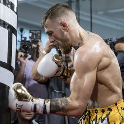 Conor McGregor puts in more work Friday.