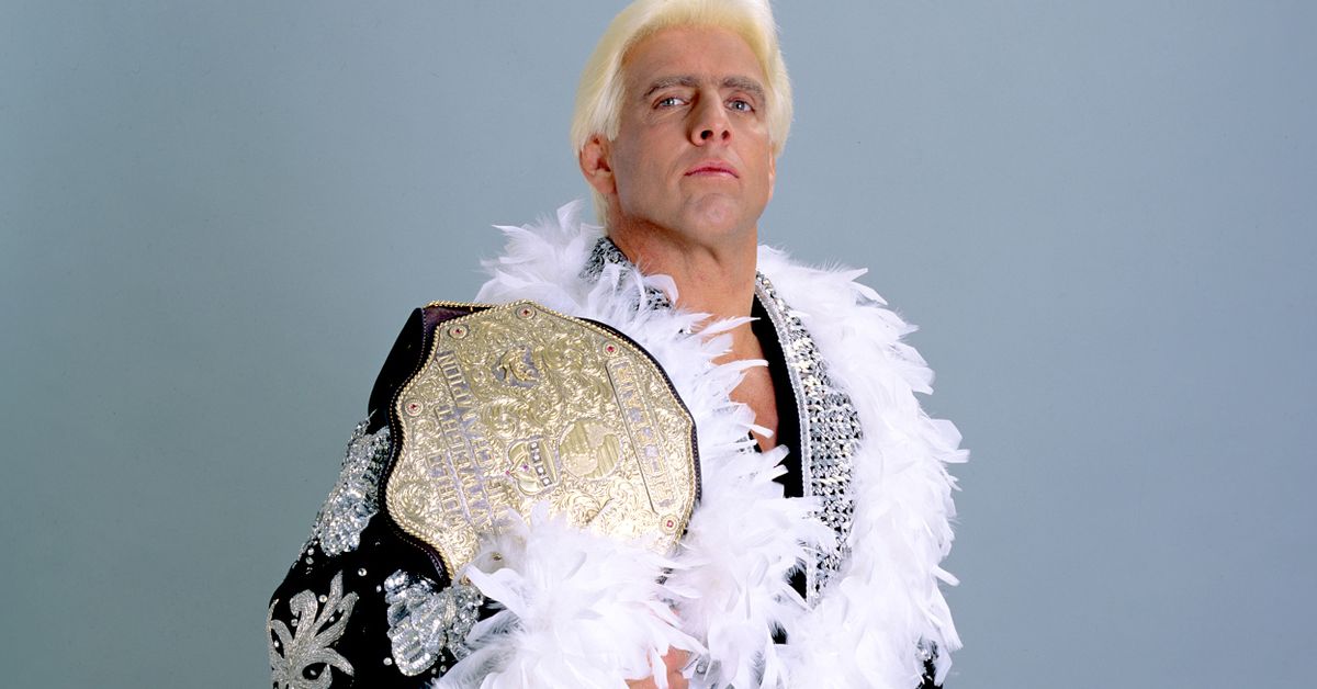 The first WCW World Heavyweight Champion, Ric Flair.