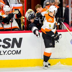 Radko rocks Gravel into the Flyers bench