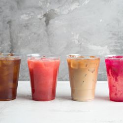 Num Pang’s house-made beverages, including an “Arnold-Panger” and limited-time cold brew Cambodian iced coffee