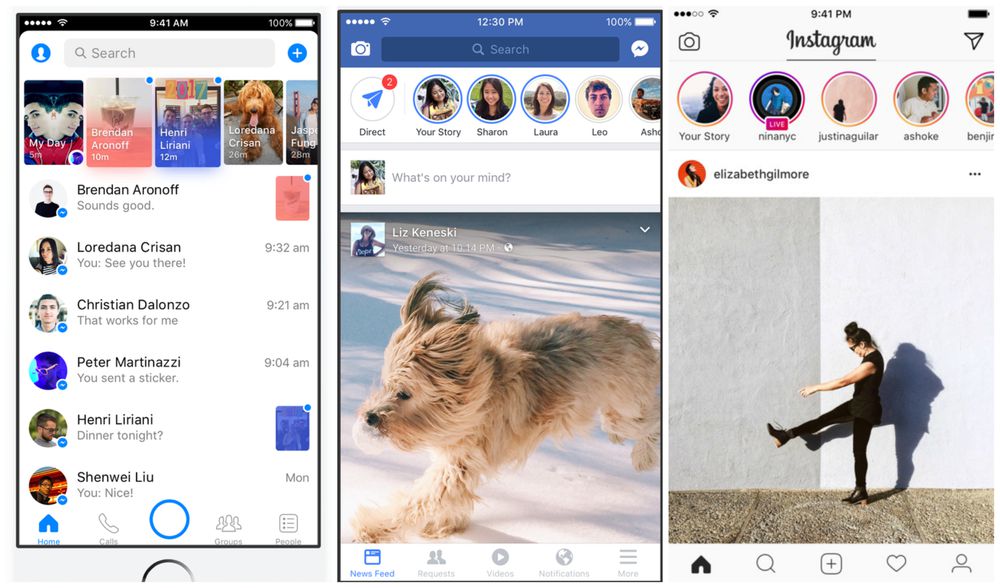 Facebook Instagram stories dashboard