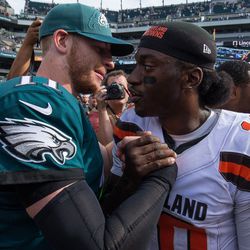 <strong>September 2016:</strong> In Week 1, the Browns lost to the Eagles by a score of 29-10. The game was close heading to the fourth quarter, but a high snap by Cameron Erving that sailed over the head of RG III led to a safety and another score for Carson Wentz and company. Griffin suffered a shoulder injury late in the game, while running out of bounds, that forced the team to place him on IR.